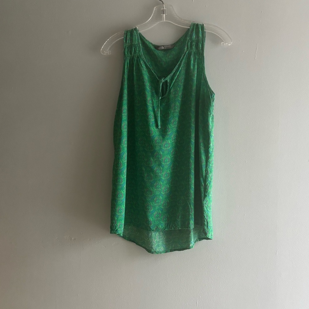 The North Face Women Anabella Sleeveless  Surreal Green Abstract Paisley Print M